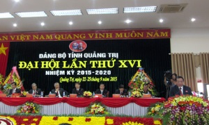 Đại hội đại biểu Đảng bộ tỉnh Quảng Trị lần thứ XVI, nhiệm kỳ 2015-2020